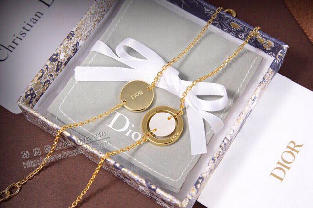 Dior飾品 迪奧經典熱銷款手鏈 迪奧CD雙套手鏈  zgd1140